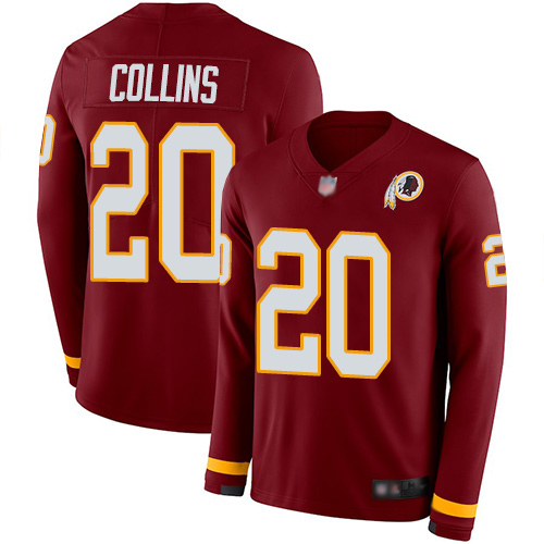 Nike Redskins #20 Landon Collins Burgundy Red Team Color Youth Stitched NFL Limited Therma Long Sleeve Jersey Nike Redskins #20 Landon Collins Burgundy Red Team Color Youth Stitched NFL Limited Therma Long Sleeve Jersey