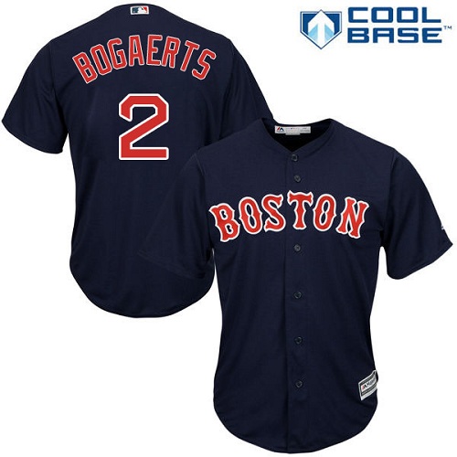 Red Sox #2 Xander Bogaerts Navy Blue Cool Base Stitched Youth MLB Jersey Red Sox #2 Xander Bogaerts Navy Blue Cool Base Stitched Youth MLB Jersey