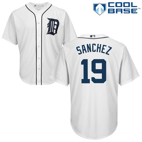 Tigers #19 Anibal Sanchez White Cool Base Stitched Youth MLB Jersey Tigers #19 Anibal Sanchez White Cool Base Stitched Youth MLB Jersey