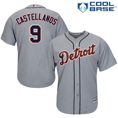 Tigers #9 Nick Castellanos Grey Cool Base Stitched Youth MLB Jersey Tigers #9 Nick Castellanos Grey Cool Base Stitched Youth MLB Jersey