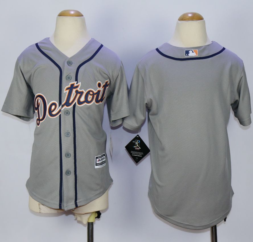 Tigers Blank Grey Cool Base Stitched Youth MLB Jersey Tigers Blank Grey Cool Base Stitched Youth MLB Jersey