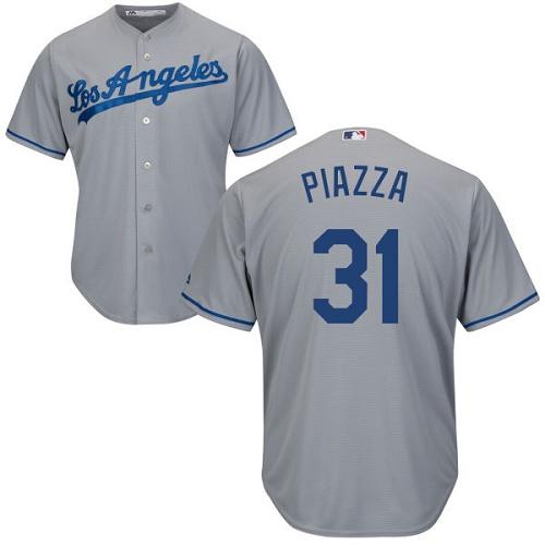 Dodgers #31 Mike Piazza Grey Cool Base Stitched Youth MLB Jersey Dodgers #31 Mike Piazza Grey Cool Base Stitched Youth MLB Jersey