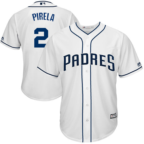 Padres #2 Jose Pirela White Cool Base Stitched Youth MLB Jersey Padres #2 Jose Pirela White Cool Base Stitched Youth MLB Jersey