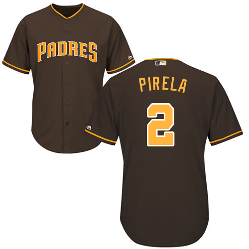 Padres #2 Jose Pirela Brown Cool Base Stitched Youth MLB Jersey Padres #2 Jose Pirela Brown Cool Base Stitched Youth MLB Jersey