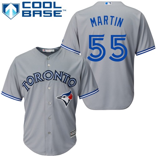 Blue Jays #55 Russell Martin Grey Cool Base Stitched Youth MLB Jersey Blue Jays #55 Russell Martin Grey Cool Base Stitched Youth MLB Jersey
