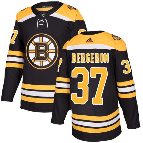 Adidas Bruins #37 Patrice Bergeron Black Home Authentic Youth Stitched NHL Jersey Adidas Bruins #37 Patrice Bergeron Black Home Authentic Youth Stitched NHL Jersey