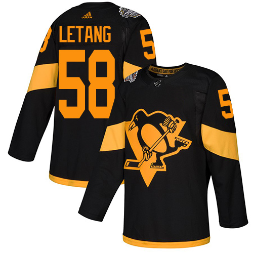 Adidas Penguins #58 Kris Letang Black Authentic 2019 Stadium Series Stitched Youth NHL Jersey Adidas Penguins #58 Kris Letang Black Authentic 2019 Stadium Series Stitched Youth NHL Jersey