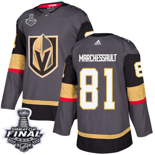 Adidas Golden Knights #81 Jonathan Marchessault Grey Home Authentic 2018 Stanley Cup Final Stitched Youth NHL Jersey Adidas Golden Knights #81 Jonathan Marchessault Grey Home Authentic 2018 Stanley Cup Final Stitched Youth NHL Jersey