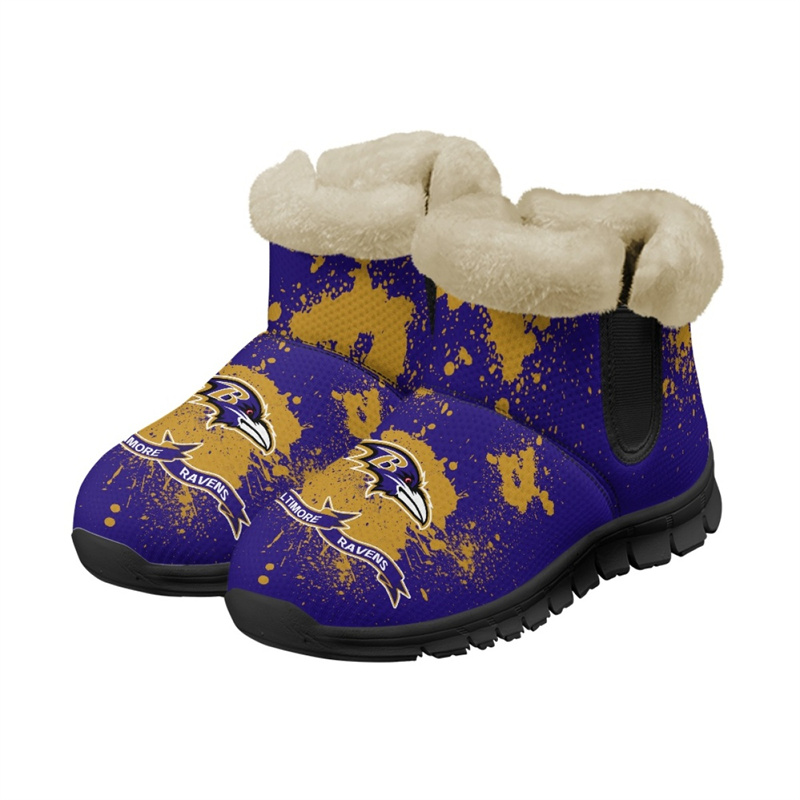 Women's Baltimore Ravens 2024 Snow Boots/Shoes 003(Pls check description for details)