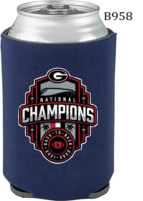 Georgia Bulldogs Navy 2022 National Champions Can Coolers B958 Georgia Bulldogs Navy 2022 National Champions Can Coolers B958