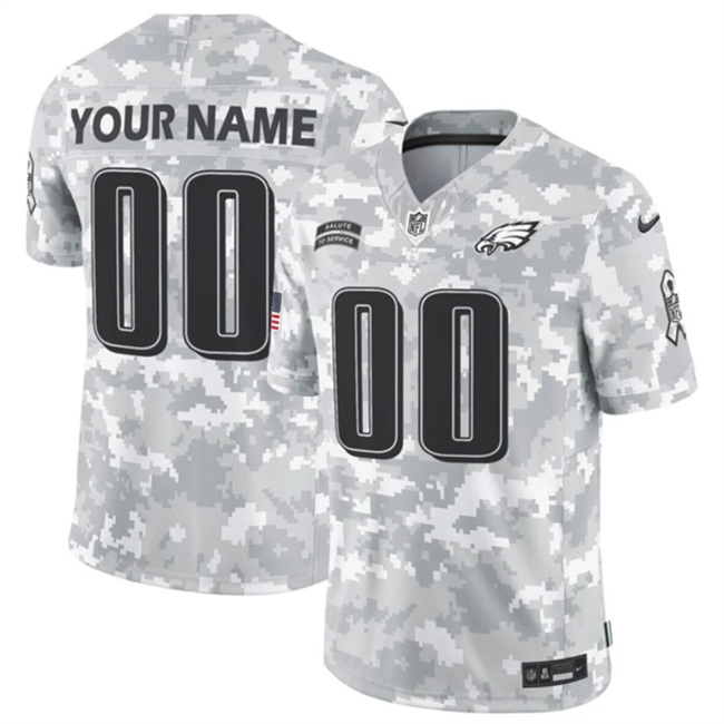 Youth Philadelphia Eagles Active Player Custom 2024 F.U.S.E Arctic Camo Salute to Service Limited Stitched Football Jersey Youth Philadelphia Eagles Active Player Custom 2024 F.U.S.E Arctic Camo Salute to Service Limited Stitched Football Jersey