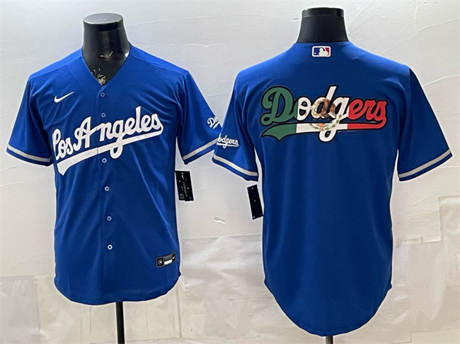 Men's Los Angeles Dodgers Team Big Logo Royal Alternate Stadium Stitched Baseball Jersey Men's Los Angeles Dodgers Team Big Logo Royal Alternate Stadium Stitched Baseball Jersey