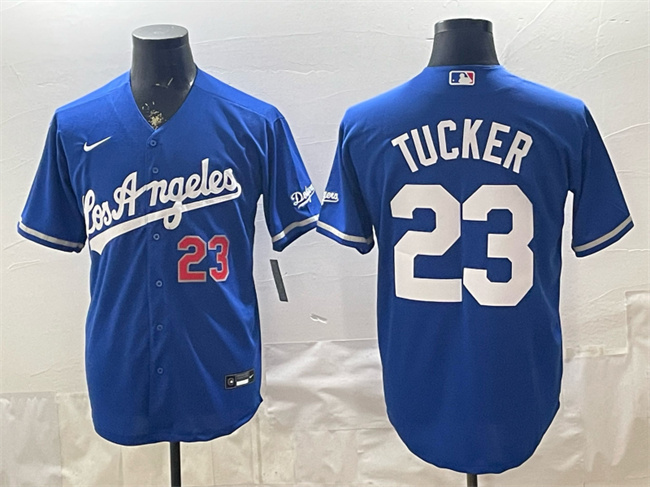 Men's Los Angeles Dodgers #23 Kyle Tucker Royal Alternate Stadium Stitched Baseball Jersey Men's Los Angeles Dodgers #23 Kyle Tucker Royal Alternate Stadium Stitched Baseball Jersey