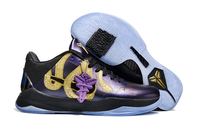 Women's Running Weapon Kobe 5 Eggplant 'Year of the Mamba' Shoes 003