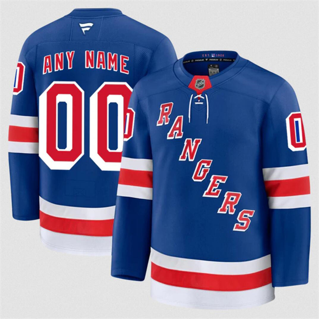 Men's New York Rangers Active Player Custom Royal 2024-25 Home Stitched Hockey Jersey Men's New York Rangers Active Player Custom Royal 2024-25 Home Stitched Hockey Jersey