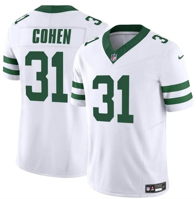 Youth New York Jets #31 Tarik Cohen White 2024 F.U.S.E. Vapor Limited Stitched Jersey Youth New York Jets #31 Tarik Cohen White 2024 F.U.S.E. Vapor Limited Stitched Jersey