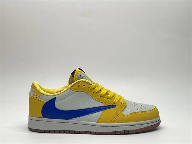 Women's Running Weapon Air Jordan 1 Low Yellow/White/Blue Shoes 0450 Women's Running Weapon Air Jordan 1 Low Yellow/White/Blue Shoes 0450