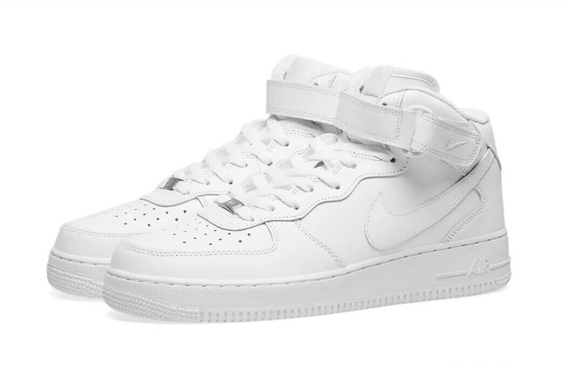Men's Air Force 1 Mid White Shoes 0153 Men's Air Force 1 Mid White Shoes 0153
