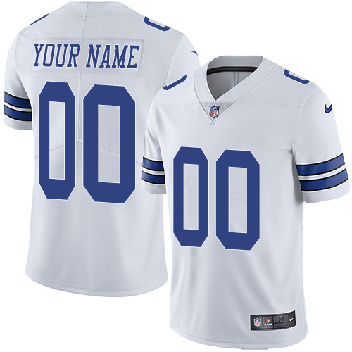 Youth Dallas Cowboys ACTIVE PLAYER Custom White Vapor Untouchable Limited Stitched Jersey Youth Dallas Cowboys ACTIVE PLAYER Custom White Vapor Untouchable Limited Stitched Jersey