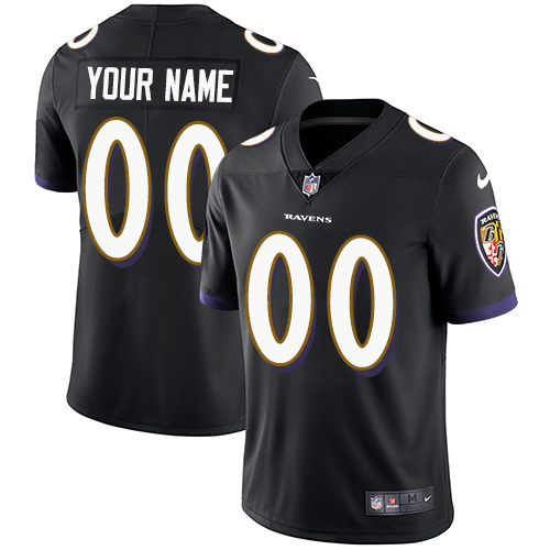 Youth Baltimore Ravens ACTIVE PLAYER Custom Black Vapor Untouchable Limited Stitched Jersey Youth Baltimore Ravens ACTIVE PLAYER Custom Black Vapor Untouchable Limited Stitched Jersey