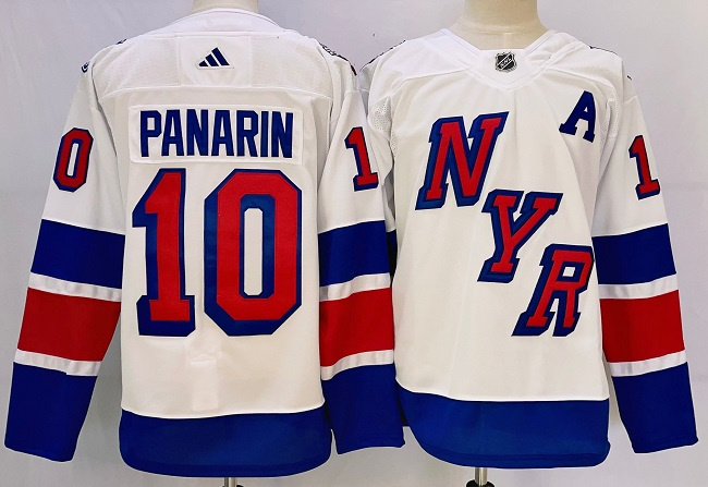 Men's New York Rangers #10 Artemi Panarin White 2023-2024 Stadium Series Stitched Jersey Men's New York Rangers #10 Artemi Panarin White 2023-2024 Stadium Series Stitched Jersey