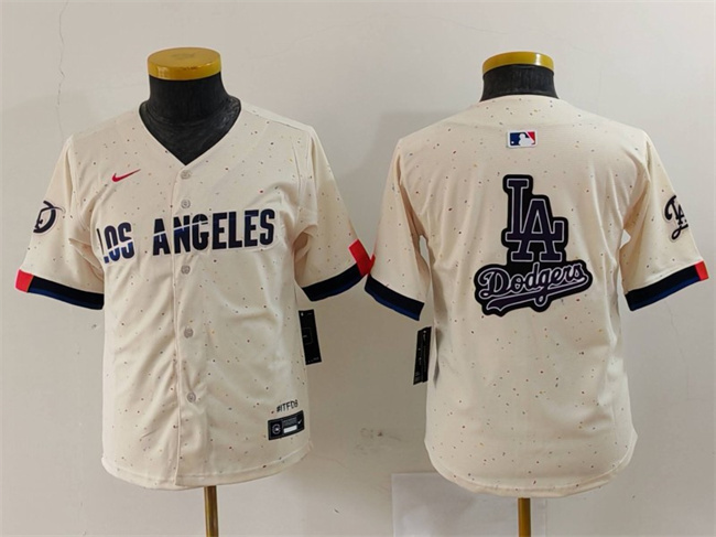 Youth Los Angeles Dodgers Team Big Logo Cream 2024 City Connect Limited Stitched Baseball Jersey Youth Los Angeles Dodgers Team Big Logo Cream 2024 City Connect Limited Stitched Baseball Jersey Youth Los Angeles Dodgers Team Big Logo Cream 2024 City Connect Limited Stitched Baseball Jersey Youth Los Angeles Dodgers Team Big Logo Cream 2024 City Connect Limited Stitched Baseball Jersey