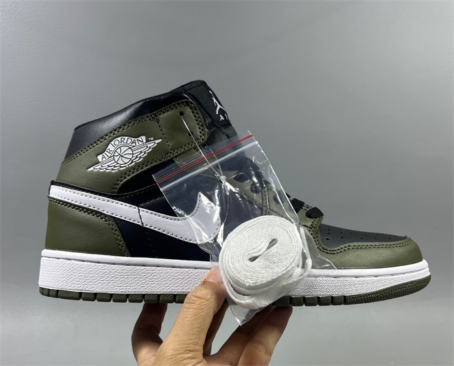 Women Running Weapon Air Jordan 1 Black/Green Shoes 519 Women Running Weapon Air Jordan 1 Black/Green Shoes 519