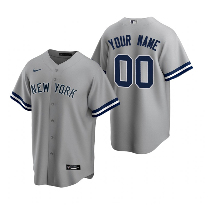 Youth New York Yankees Active Player Custom Grey Cool Base Stitched Baseball Jersey Youth New York Yankees Active Player Custom Grey Cool Base Stitched Baseball Jersey